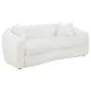 CoasterElevations 509871-S2 Isabella - 2 Piece Faux Sheepskin Upholstered Sofa Set - Natural