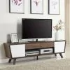 CoasterEssence 700793 Alvin - 2 Door Engineered Wood TV Stand - Dark Walnut