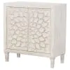 CoasterElevations 953347 Clarkia - Accent Cabinet With Floral Carved Door - White