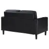 Coaster Fine Furniture 508362 Ruth - Upholstered Track Arm Loveseat - Black