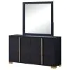 Coaster Fine Furniture 222833M Marceline - 6-Drawer Dresser With Mirror - Black