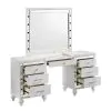 New Classic 02-9698W-VMS New Classic 02-9698W-VMS Valentino - Vanity Table & Mirror & Stool - White