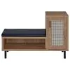 Coaster Fine Furniture 910311 Teller - 1-Door Entryway Shoe Storage Bench - Natural Oak