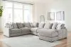 Benchcraft® 20305S7 Benchcraft® 20305S7 Aslan Court - 6-Piece Sectional With RAF Corner Chaise - Pebble