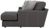 Jackson Furniture Industries 5045/63/76-28 Jackson Furniture Industries 5045/63/76-28 Minori - Italian Leather 2 Piece Sofa / Chaise With RSF Chaise - Steel