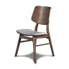 New Classic D1651-20-GRY New Classic D1651-20-GRY Oscar - Chair With Cushion (Set of 2) - Walnut / Dark Gray