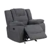 New Classic U2540-15P1-GRY New Classic U2540-15P1-GRY Redondo - Glider Recliner With Heat, Massage, Power - Dark Gray