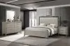New Classic 00-B1248-24N New Classic 00-B1248-24N Lennox - 6/0 California King 4 Piece Bedroom Set (Bed, Dresser, Mirror, Nightstand) - Gray / Silver