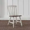 Liberty Furniture 741-C1500S Al Fresco - Slat Back Side Chair - Graphite & Whitestone