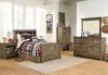 Ashley Furniture B446B22 Trinell - Twin Bookcase Bed With 1 Large Storage Drawer - Brown