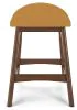 Ashley Furniture D615-424 Ashley Furniture D615-424 Lyncott - Upholstered Barstool (Set of 2) - Mustard / Brown