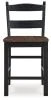 Ashley Furniture D546-724 Valebeck - Barstool (Set of 2) - Black / Brown
