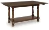 Ashley Furniture T609-4 Sturlayne - Flip Top Sofa Table - Brown