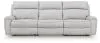 Ashley Furniture PC98802S1 Ashley Furniture PC98802S1 Social Pointe - 3-Piece Power Reclining Sectional - Pearl / Ash