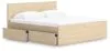 Ashley Furniture EB9632B23 Ashley Furniture EB9632B23 Onita - King Panel Platform Bed With 1 Side Storage - Natural