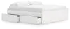 Ashley Furniture EB9630B23 Ashley Furniture EB9630B23 Onita - King Platform Bed With 1 Side Storage - White