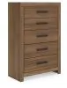 Ashley Furniture PCB1116-46 Broachmyn - Five Drawer Chest - Auburn