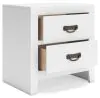 Ashley Furniture B427/31/36/53/83/92(2) Ashley Furniture B427/31/36/53/83/92(2) Binterglen - 6 Pc. - Dresser, Mirror, Twin Panel Bed, 2 Nightstands - White