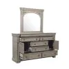 Pulaski Furniture P167-BR-K7 Kingsbury - Dresser And Mirror - French Gray