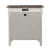 Liberty Furniture 457-BR61 Ivy Hollow - 3 Drawer Nightstand With Charging Station - Weathered Linen / Dusty Taupe
