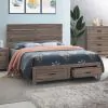 CoasterEveryday 207040Q Brantford - Wood Queen Storage Panel Bed - Barrel Oak