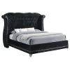 CoasterElevations 300643KE Barzini - Upholstered Eastern King Wingback Bed - Black