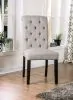 Furniture of America CM3735LG-SC-2PK Alfred - Side Chair (Set of 2) - Antique Black / Light Gray