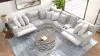 Jackson Furniture Industries 19/34/36/37/38/39-18 Jackson Furniture Industries 19/34/36/37/38/39-18 Abraxas - 6 Piece Upholstered Reclining Sectional With 2 Reclining Seats And Storage Console - Moonstruck