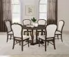Coaster Fine Furniture 109400 Landon - Round Wood Pedestal Dining Table - Rich Brown