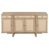 Coaster Fine Furniture 109385 Kailani - 4-Door Cane Sideboard Buffet Cabinet - Beige Oak