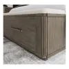 Riverside Furniture 87180-87183-87174 Riverside Furniture 87180-87183-87174 Sariel - King Upholstered Storage Bed - Dark Brown