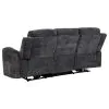 Coaster Fine Furniture 610154P Kennett - Chenille Upholstered Power Reclining Sofa - Dark Gray