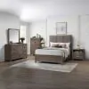 New Classic 00-B3412-36N New Classic 00-B3412-36N Harrisburg - 5/0 Queen 6 Piece Bedroom Set (Bed, Dresser, Mirror, Chest, 2 Nightstands) - Walnut