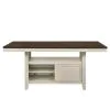 ACME 77180 Tasnim - Counter Dining Table - Oak & Antique White