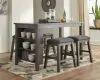 Ashley Furniture D388-13 Caitbrook - Rectangular Dining Room Counter Table - Gray