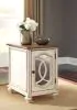 Ashley Furniture T743-7 Realyn - Chair Side End Table - Insert Mirror - White / Brown