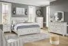 Ashley Furniture B742/31/36/78/76/95/92(2) Ashley Furniture B742/31/36/78/76/95/92(2) Robbinsdale - 7 Pc. - Dresser, Mirror, California King Sleigh Bed With 2 Storage Drawers, 2 Nightstands - Antique White