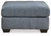 Ashley Furniture 5530308 Marleton - Oversized Accent Ottoman - Denim