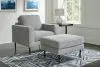Ashley Furniture 41102/20/14 Hazela - 2 Pc. - Chair, Ottoman - Charcoal