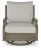Ashley Furniture P701-821 Rainier Ranch - Swivel Glider Chair With Cushion - Brown / Beige