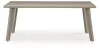 Ashley Furniture PCP690-625 Cliff Trails - Rectangle Dining Table With Umbrella Option - Beige