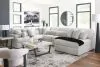 Ashley Furniture PC59106S3 Ashley Furniture PC59106S3 Cuddle Plush - 6-Piece Sectional With Armless Chaise And LAF Corner Chair - Arctic