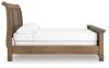 Ashley Furniture PCB779B16 Feddinger - California King Sleigh Bed - Medium Brown