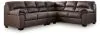 Ashley Furniture PC27705S3 Ashley Furniture PC27705S3 WillowBend - 3-Piece Sectional With RAF Sofa With Corner Wedge - Umber