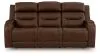 Ashley Furniture PCU1160215A Knightington - Power Reclining Sofa With Audio Seating - Brown