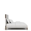 Riverside Furniture 43480-43481-43472 Riverside Furniture 43480-43481-43472 Delia - King Upholstered Bed - Nouveau Walnut / Beige