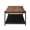 New Classic T4138-3P-BRN Linea - 3 Piece Occasional Set (1 Coffee & 2 End Tables) - Black / Brown