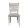 Liberty Furniture 652-DR-O6TRS Liberty Furniture 652-DR-O6TRS Farmhouse Reimagined - 6 Piece Trestle Table Set (Ladder-Back Upholstered Chairs) - Antique White / Chestnut Tops