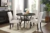 New Classic D162G-DT-GRY Crispin - Round Dining Table - Gray