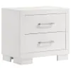 CoasterEssence 202990KE-S5 Jessica - 5 Piece King LED Bedroom Set - Cream White
